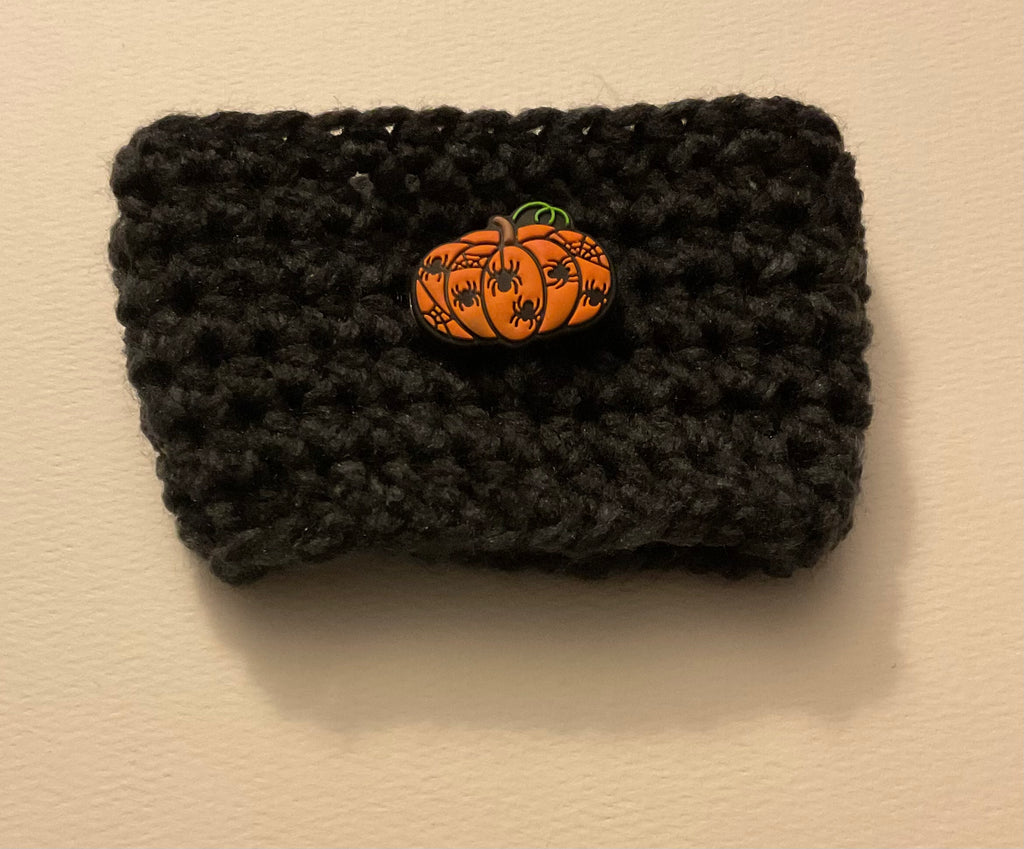 ⭐ Happy Hooker Crochet™ - Halloween Cup Cozy (Colour/button randomly selected)