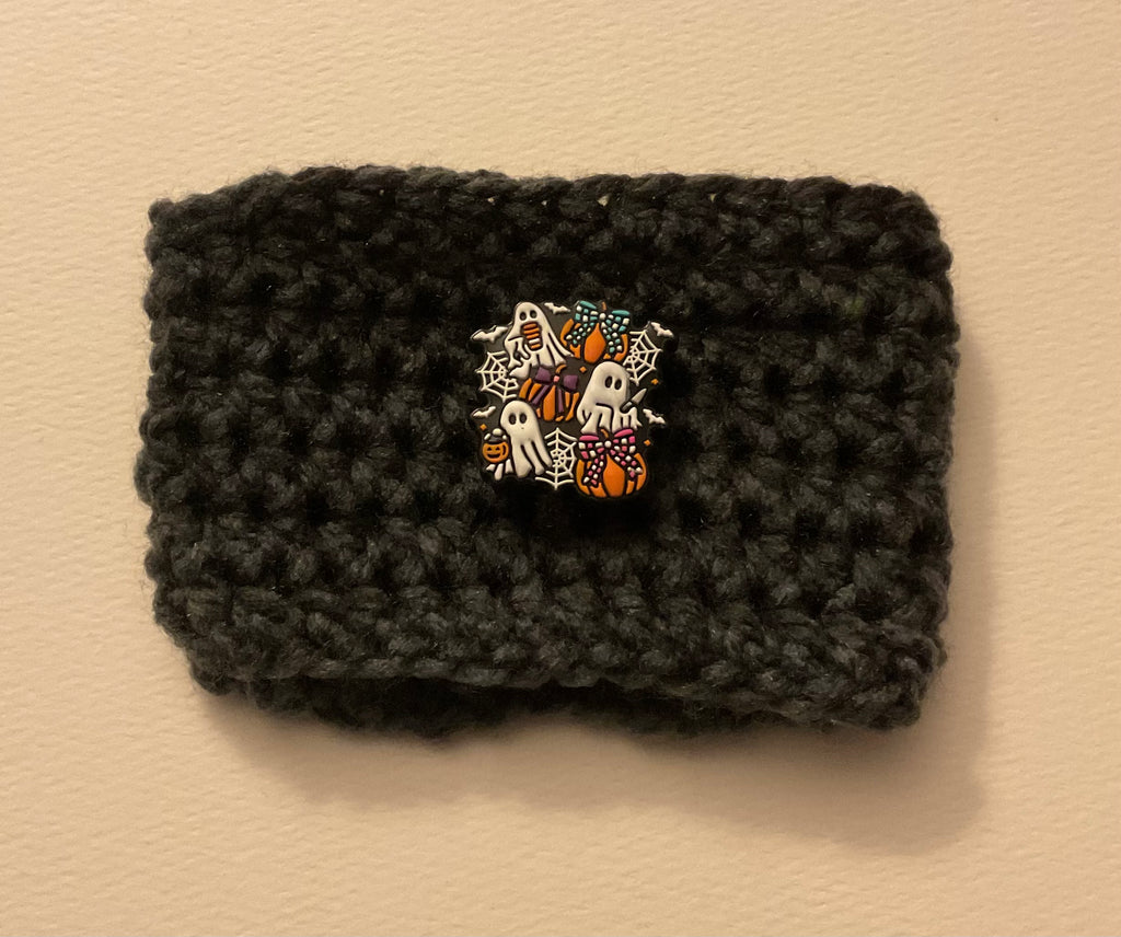 ⭐ Happy Hooker Crochet™ - Halloween Cup Cozy (Colour/button randomly selected)