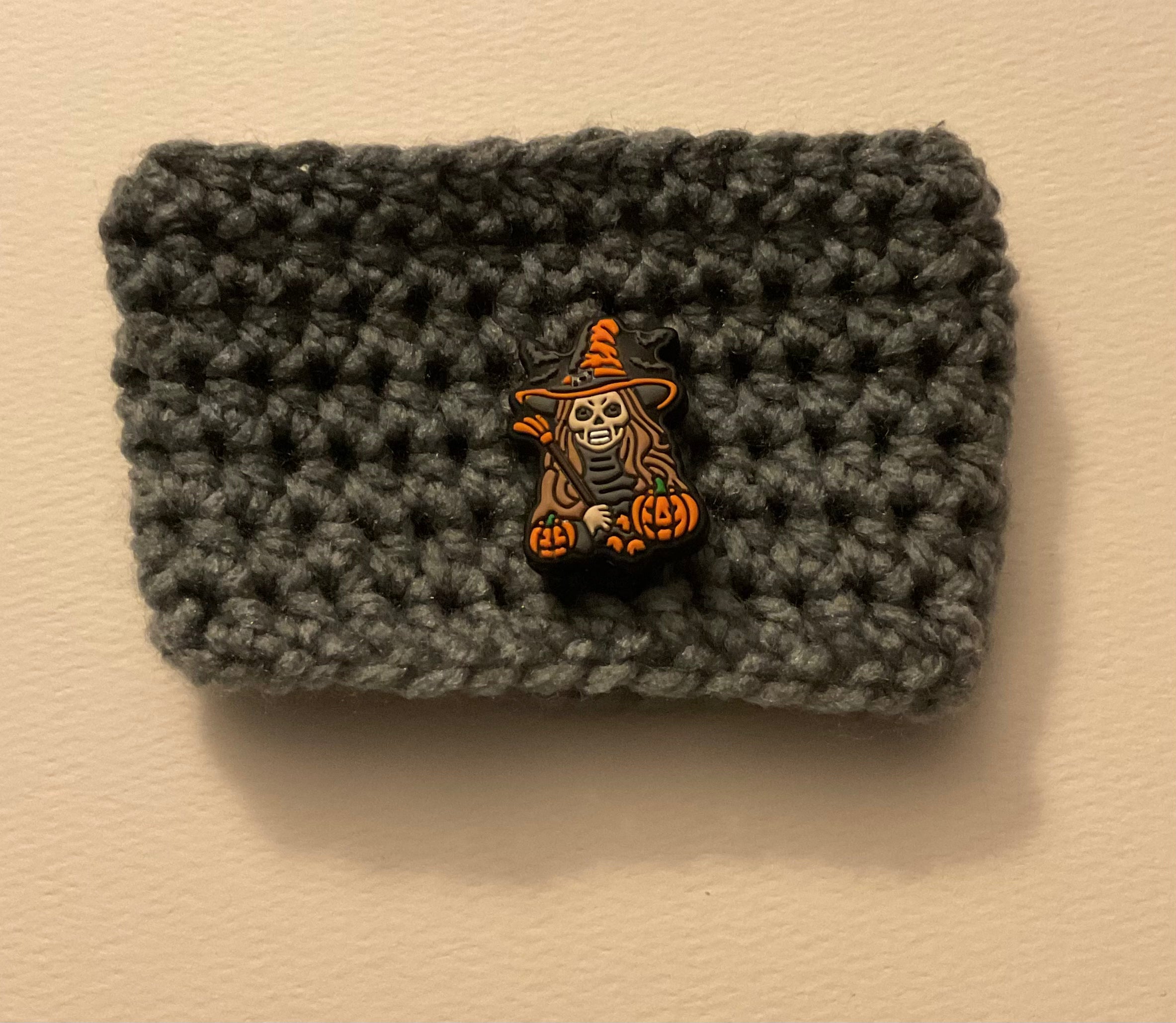 ⭐ Happy Hooker Crochet™ - Halloween Cup Cozy (Colour/button randomly selected)