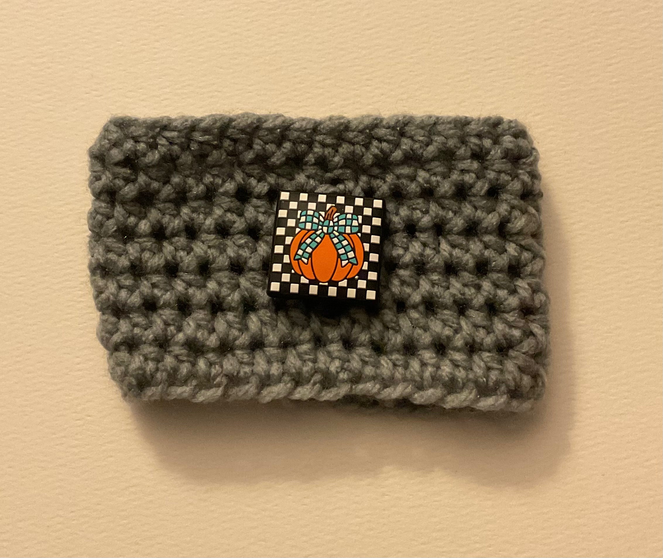 ⭐ Happy Hooker Crochet™ - Halloween Cup Cozy (Colour/button randomly selected)