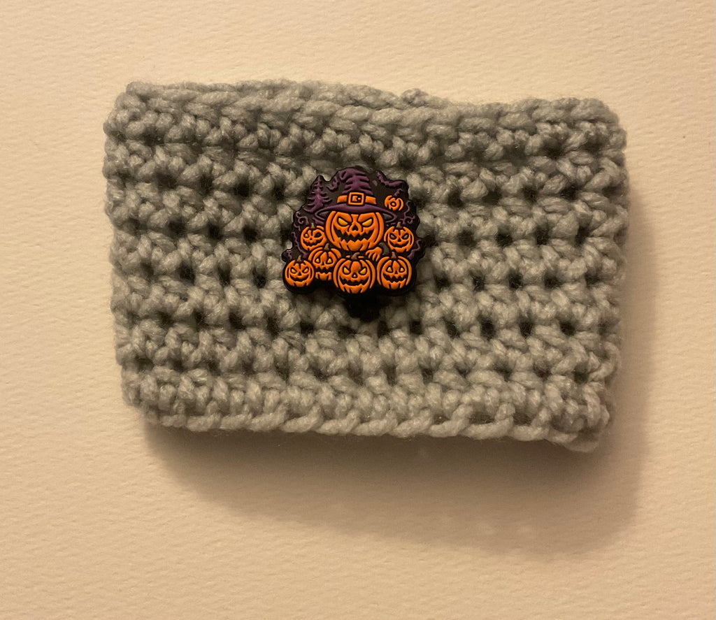 ⭐ Happy Hooker Crochet™ - Halloween Cup Cozy (Colour/button randomly selected)
