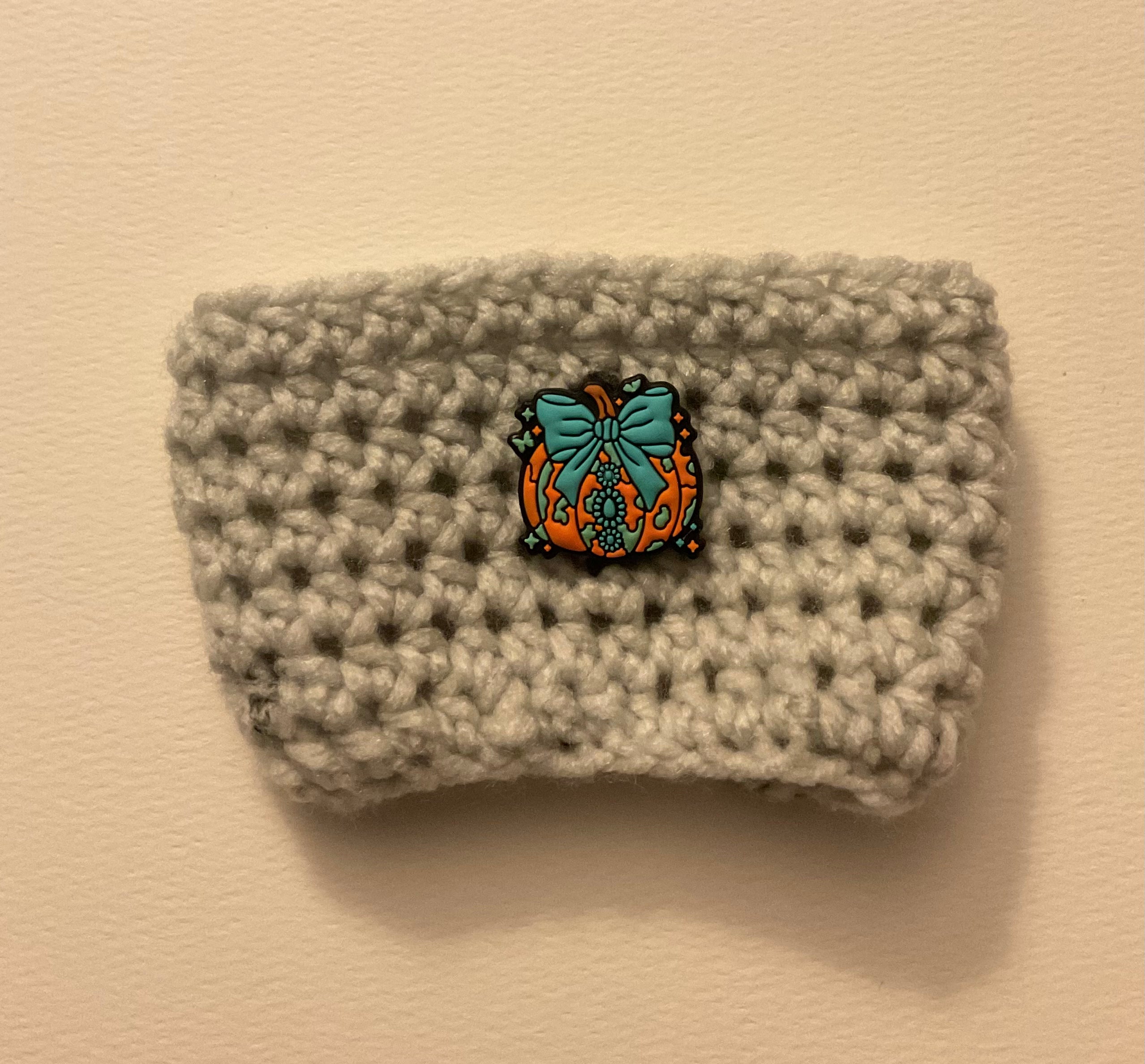 ⭐ Happy Hooker Crochet™ - Halloween Cup Cozy (Colour/button randomly selected)